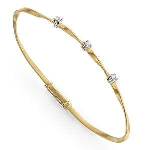 A bracelet from Marco Bicego’s Marrakech collection resembles the twisting look of an ivy plant