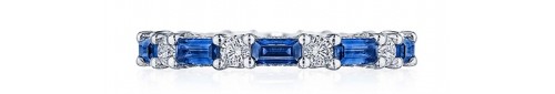 A diamond and sapphire eternity band from TACORI, available at Rogers Jewelry Co.