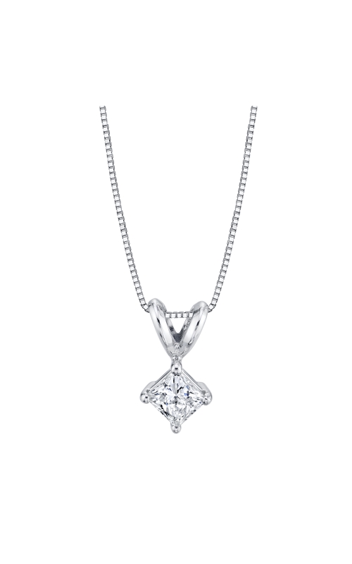 Princess Cut Diamond Solitaire Pendant